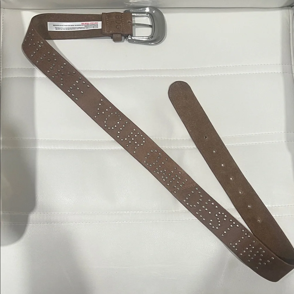 Urban Outfitters BDG Brown Leather Studded 
